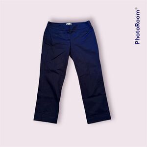 New York & Company Stretch Navy Cropped Pants Size 4